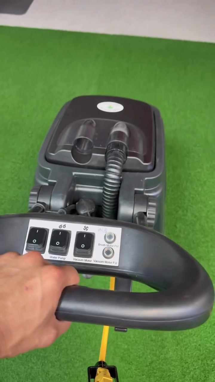 Hot water extraction machine on indoor gym turf in Queen Creek, AZ - Turf Tune Up